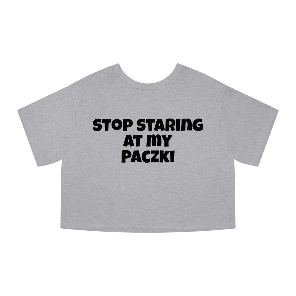 Cropped T-Shirt - Paczki Boobs Funny Crop Top