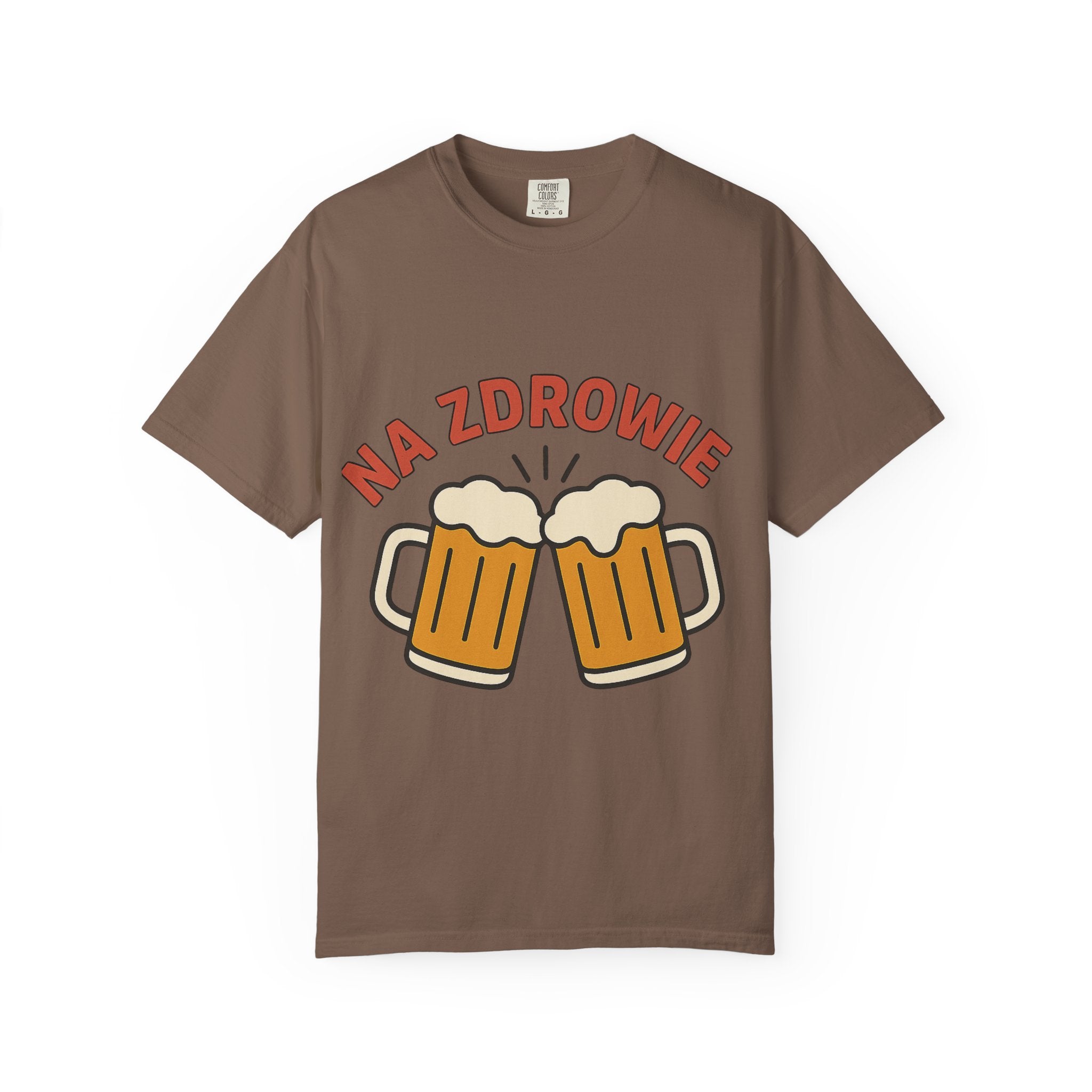 Na Zdrowie Cheers with Clinking Beer Mugs T-Shirt