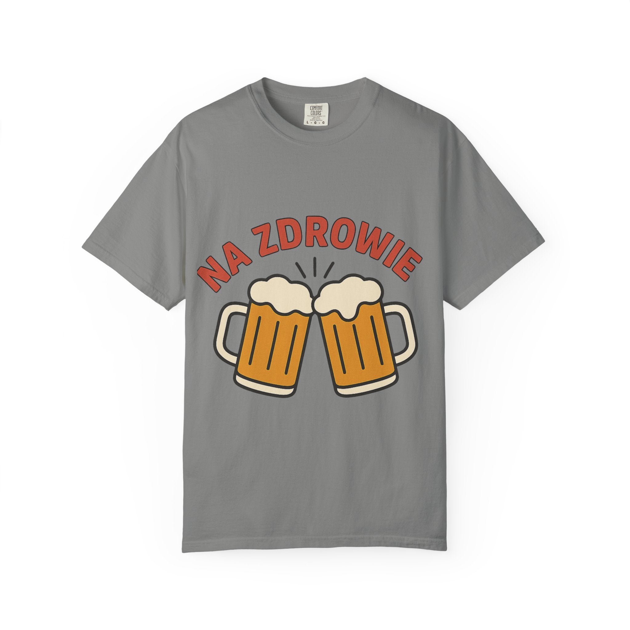 Na Zdrowie Cheers with Clinking Beer Mugs T-Shirt