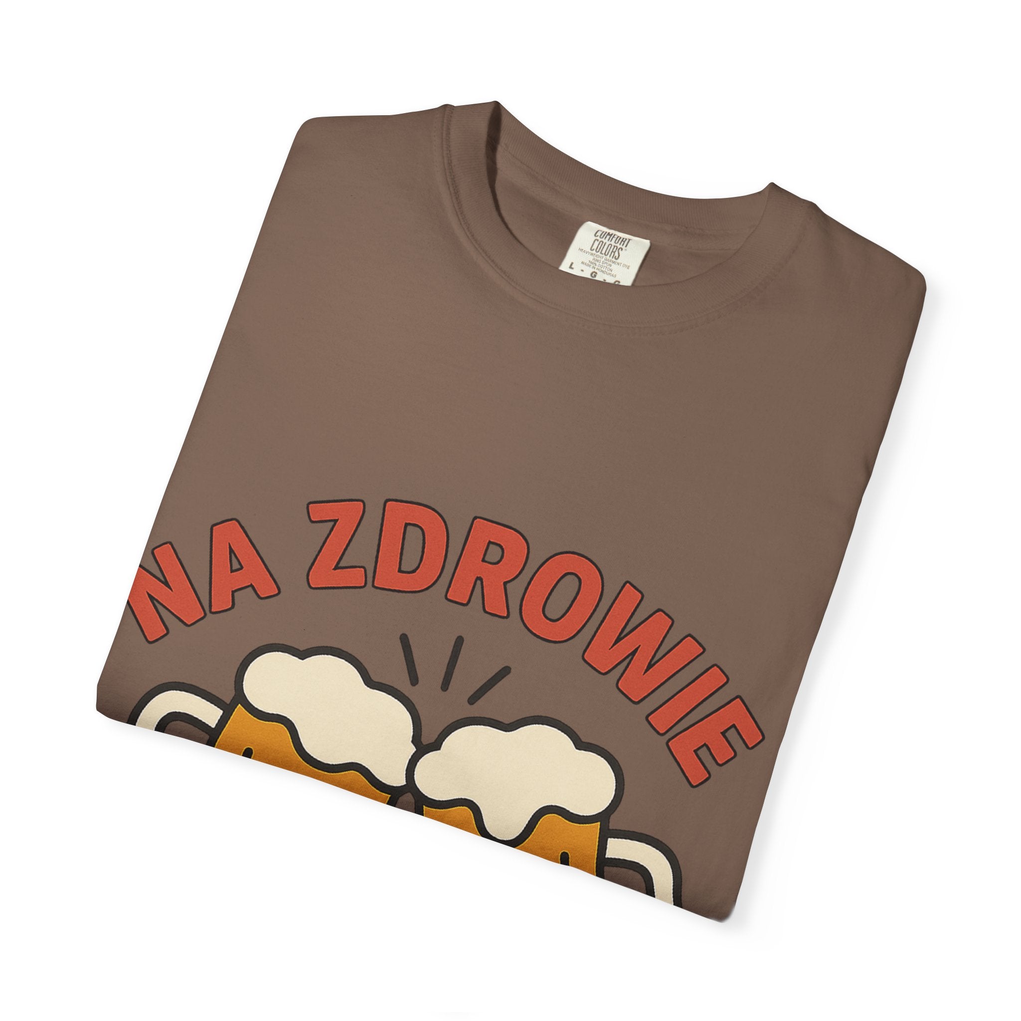 Na Zdrowie Cheers with Clinking Beer Mugs T-Shirt