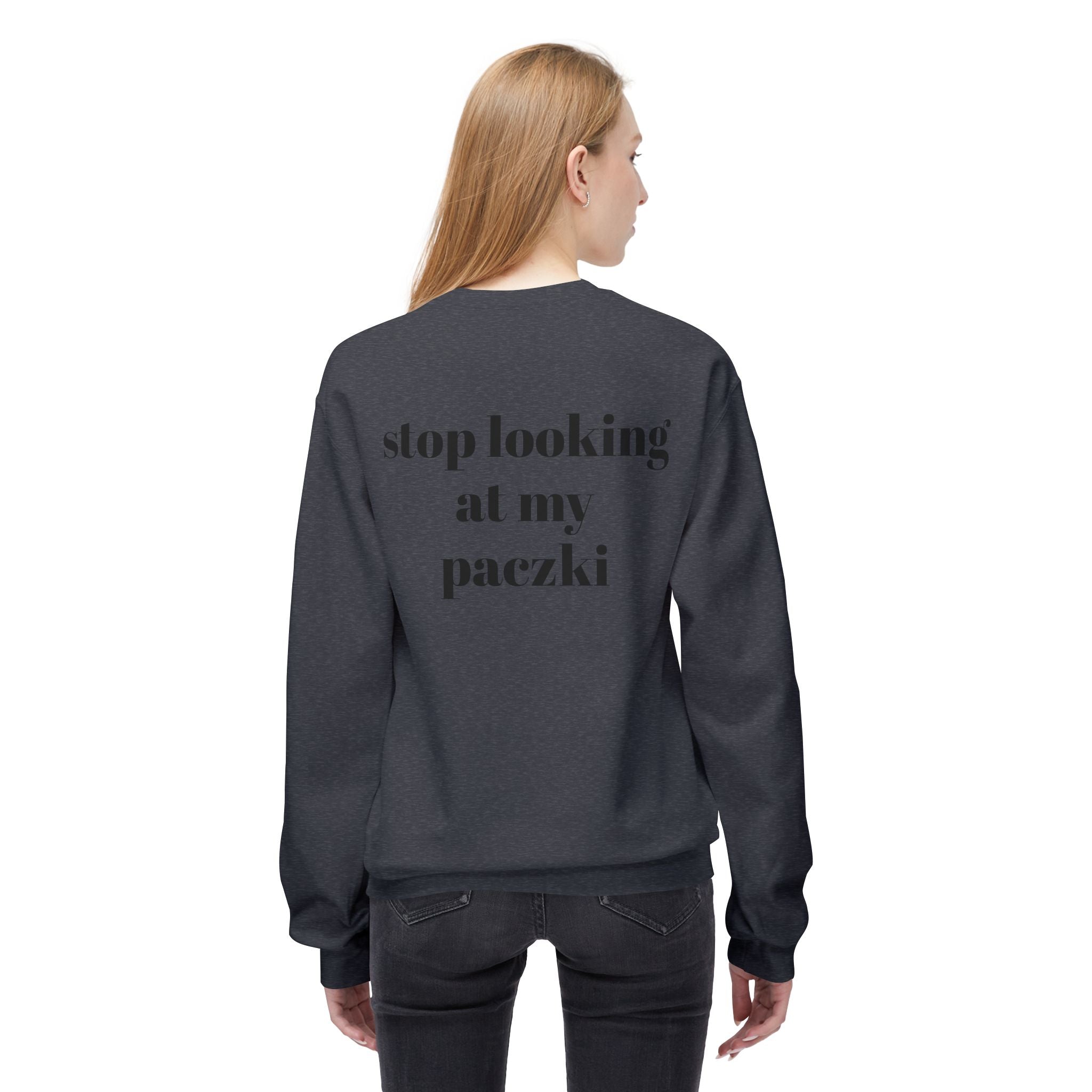 Crewneck Sweatshirt with Funny Paczki Boobs Design