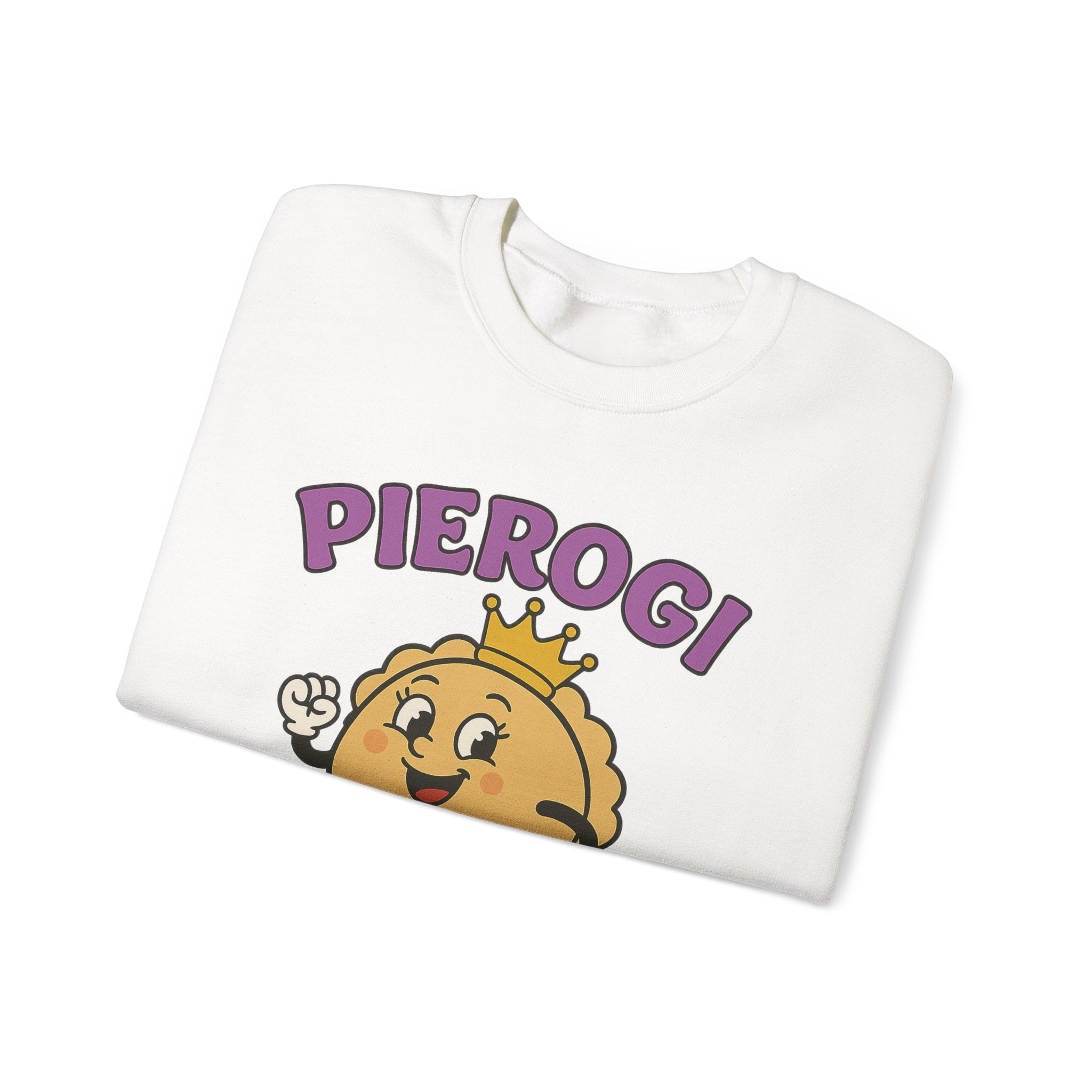 Pierogi Queen Sweatshirt | Cute Cartoon Pierogi, Foodie Shirt