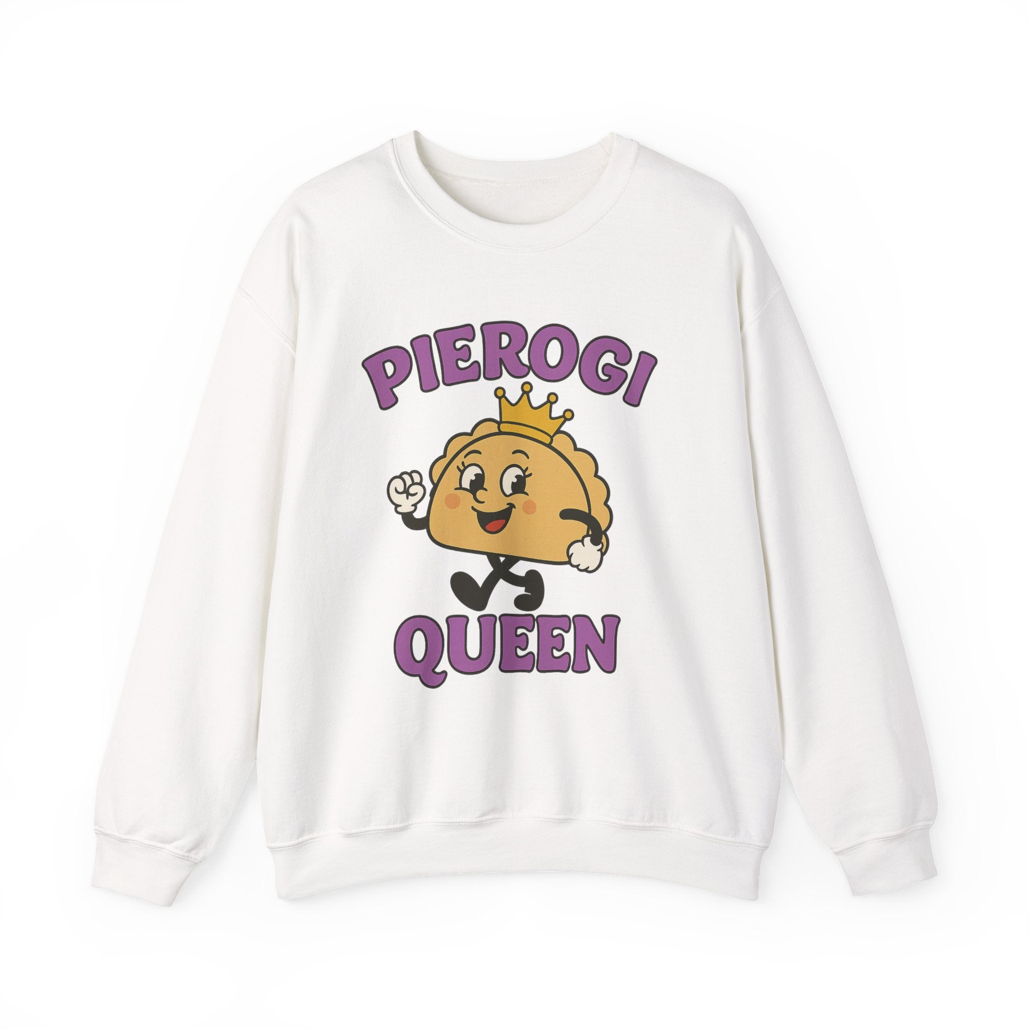 Pierogi Queen Sweatshirt | Cute Cartoon Pierogi, Foodie Shirt