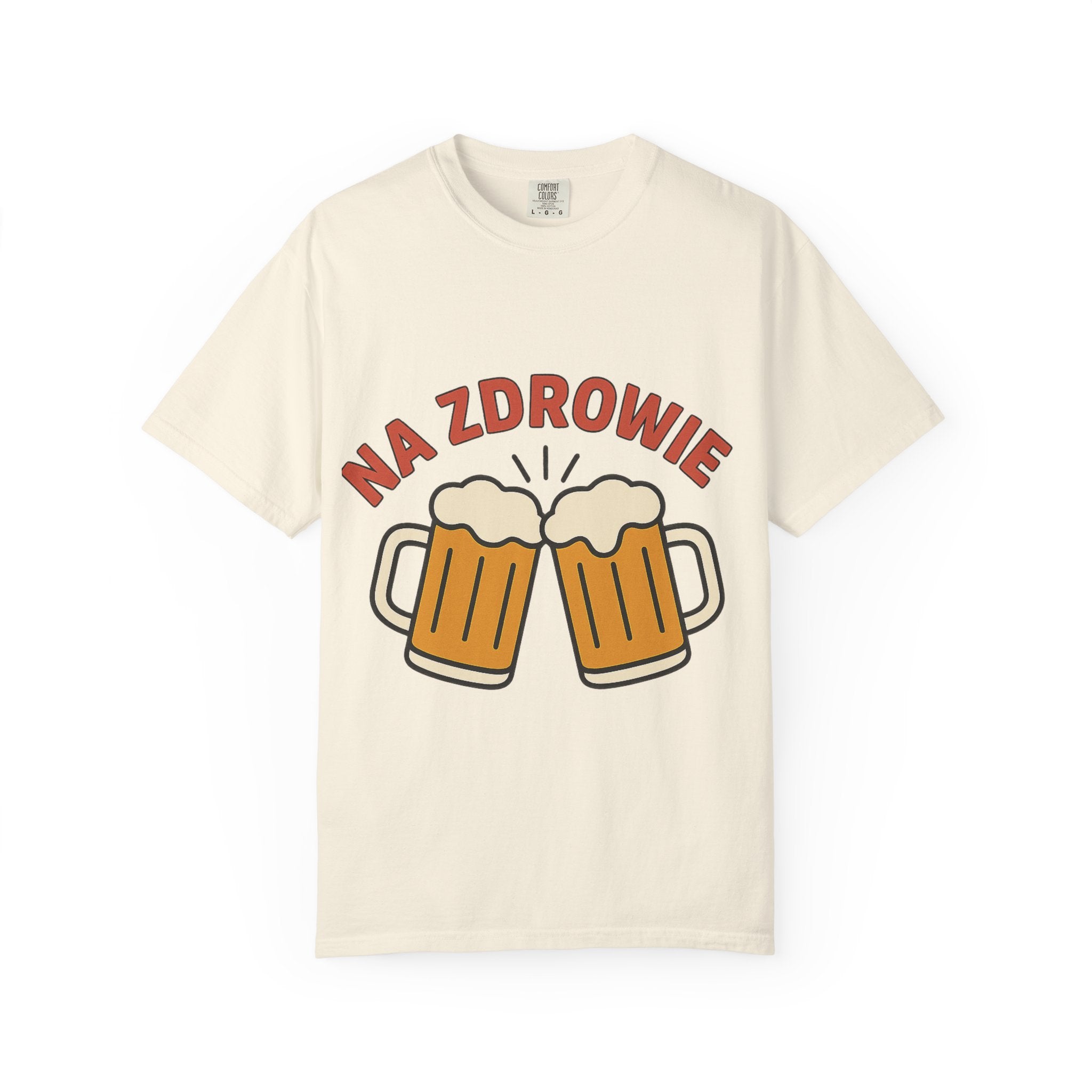 Na Zdrowie Cheers with Clinking Beer Mugs T-Shirt