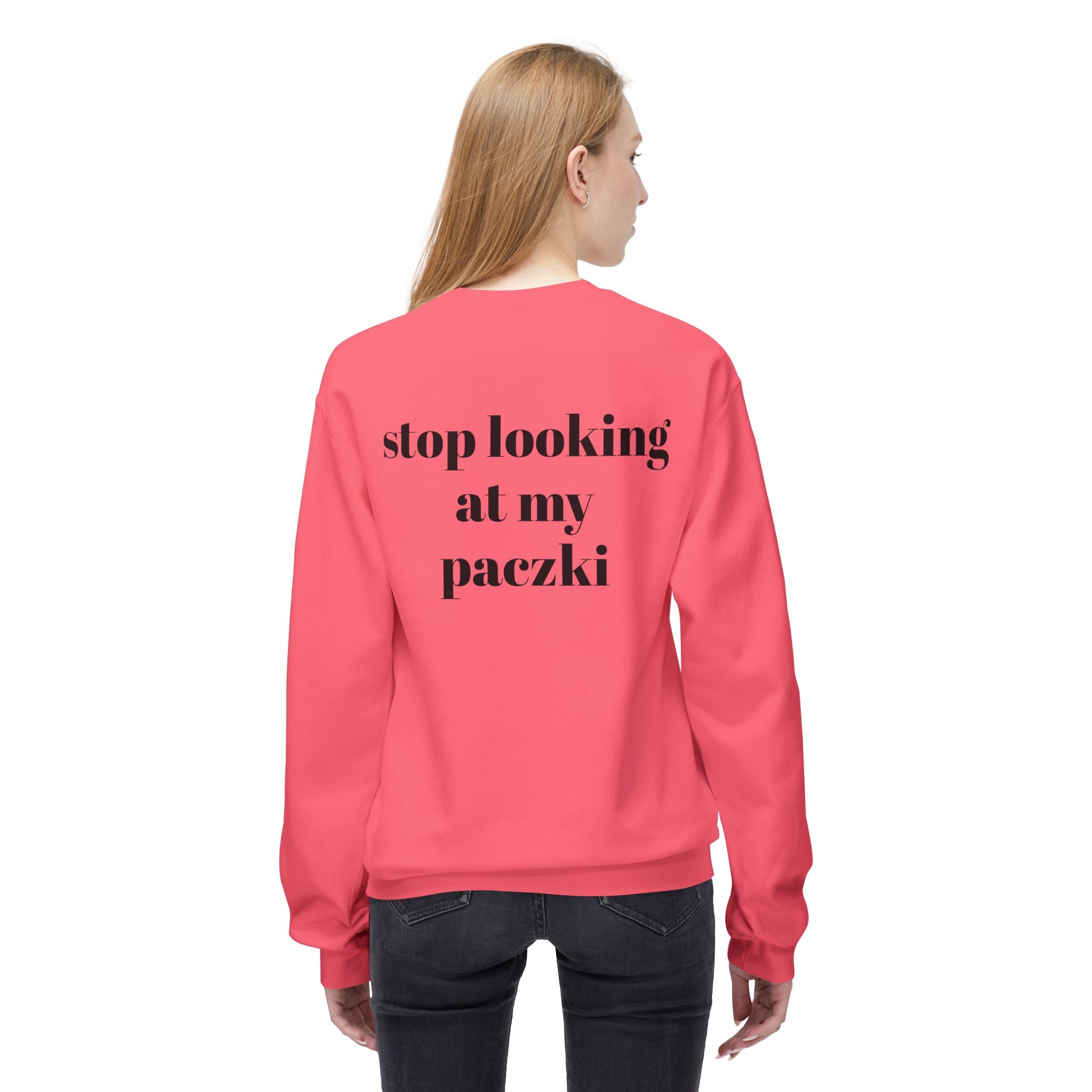 Crewneck Sweatshirt with Funny Paczki Boobs Design