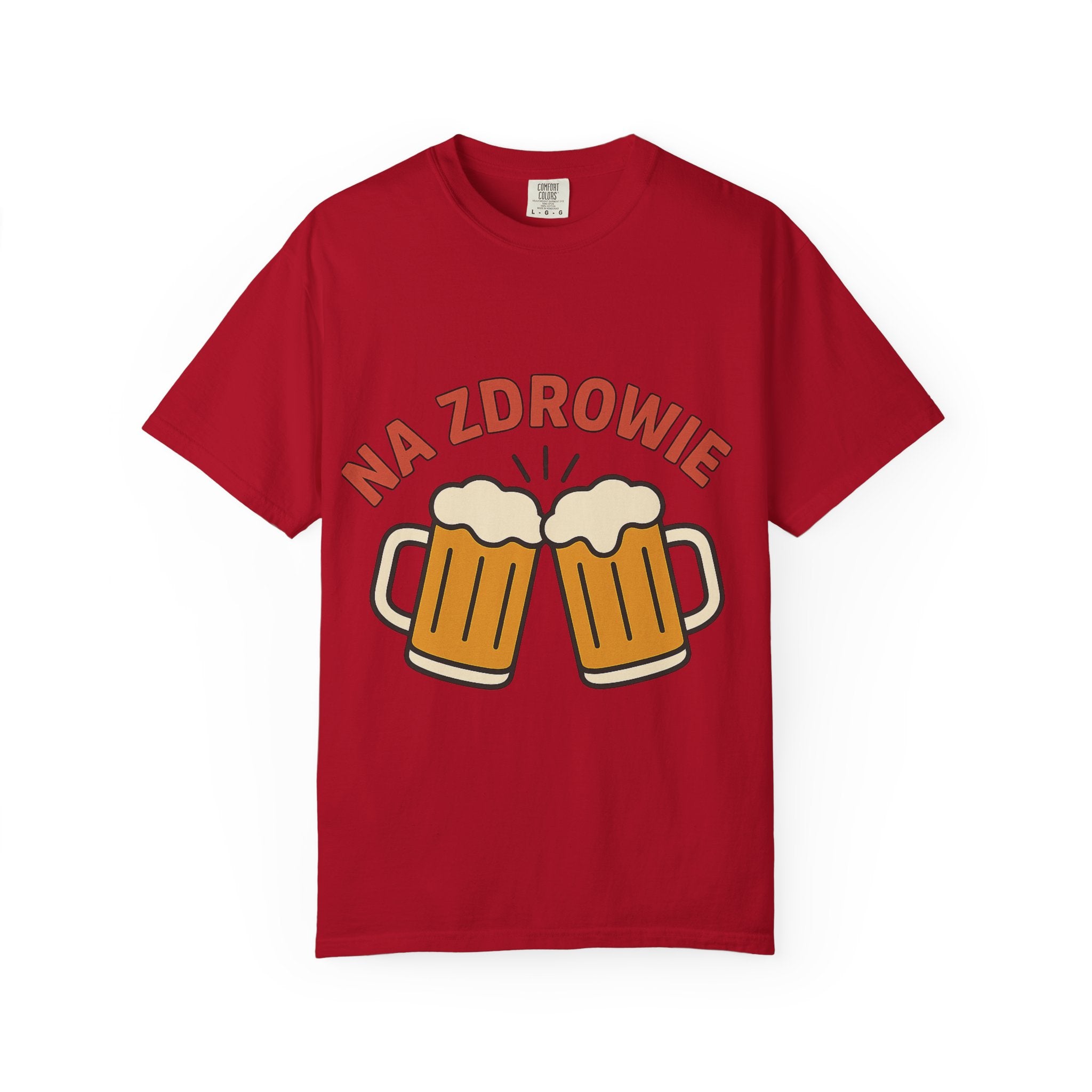 Na Zdrowie Cheers with Clinking Beer Mugs T-Shirt
