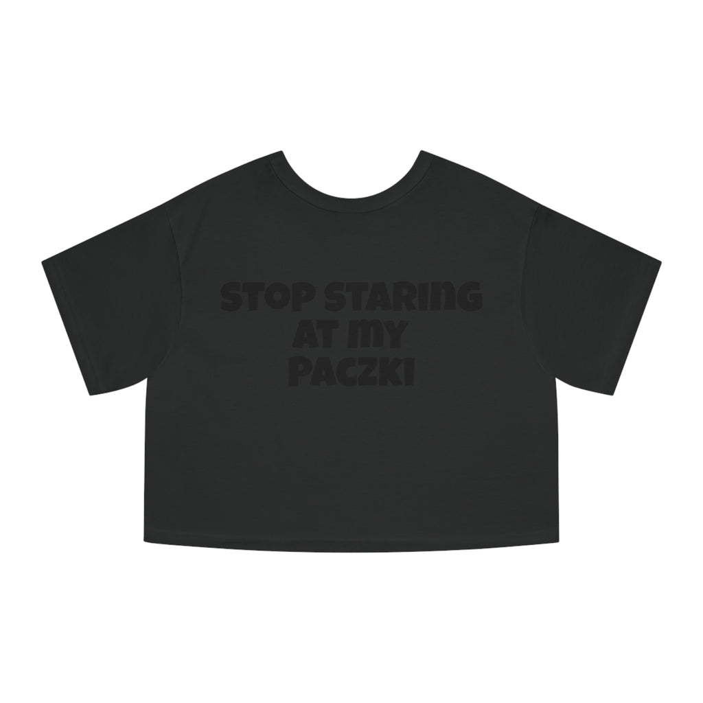 Cropped T-Shirt - Paczki Boobs Funny Crop Top