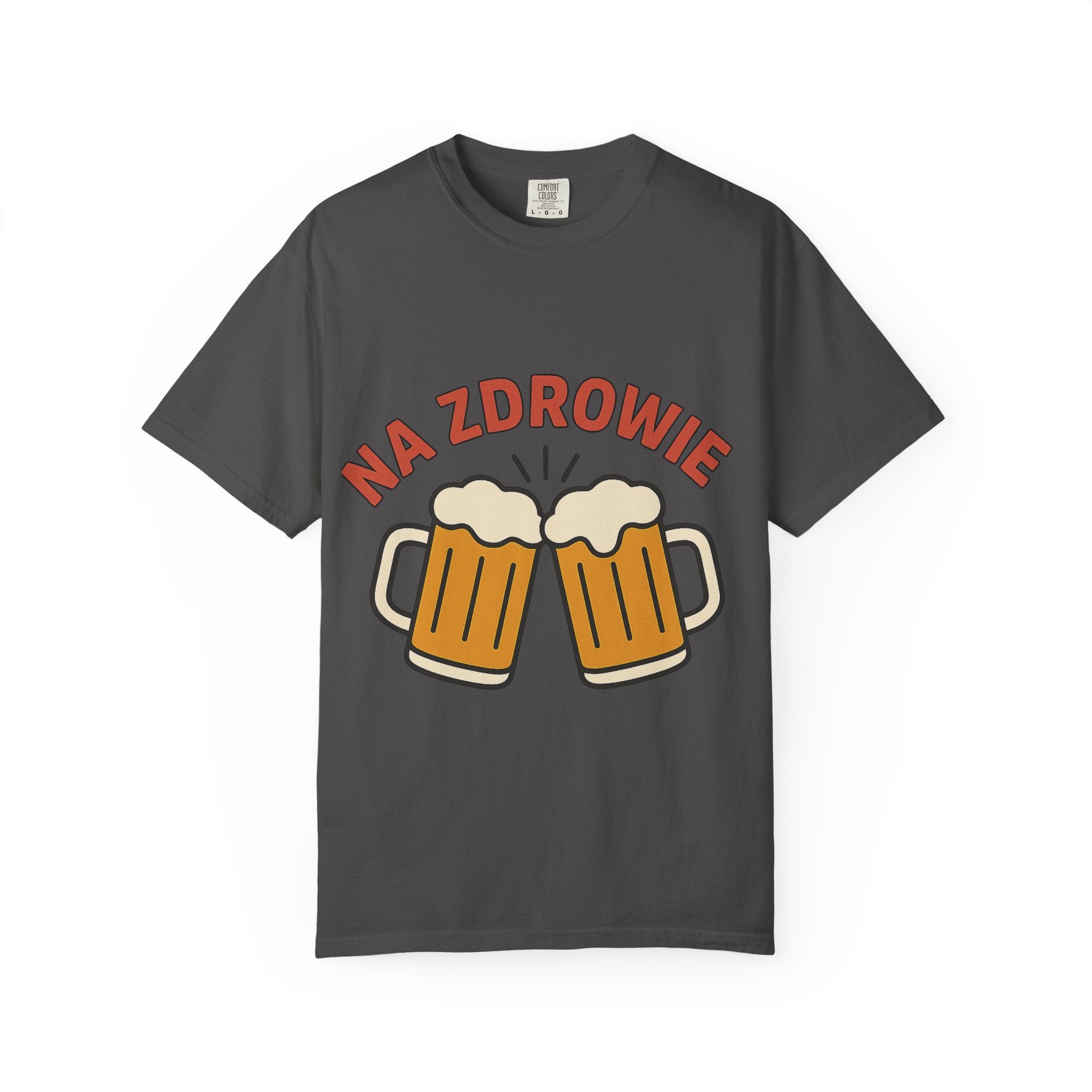 Na Zdrowie Cheers with Clinking Beer Mugs T-Shirt