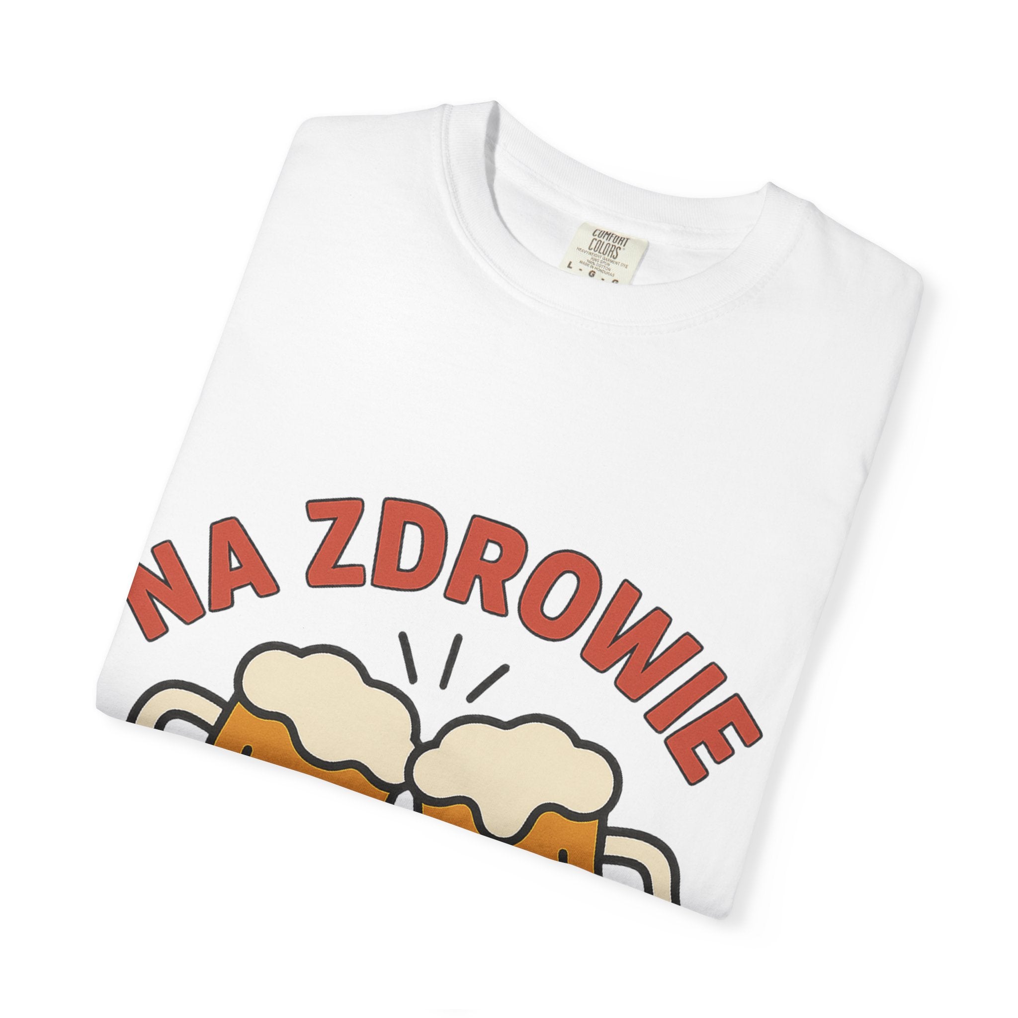 Na Zdrowie Cheers with Clinking Beer Mugs T-Shirt