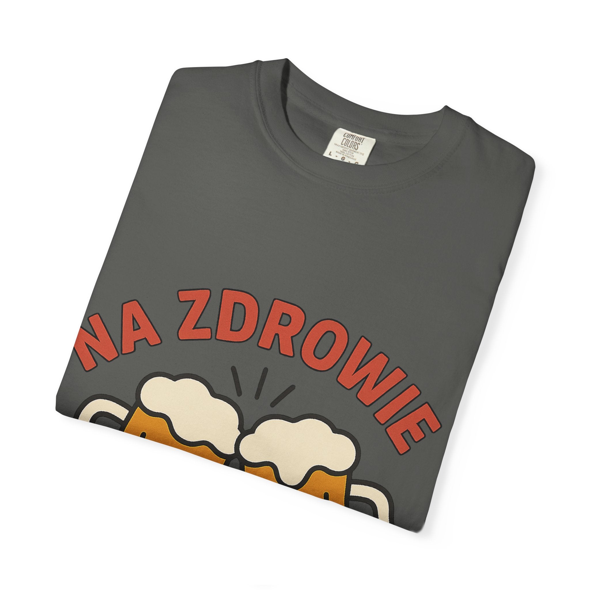 Na Zdrowie Cheers with Clinking Beer Mugs T-Shirt
