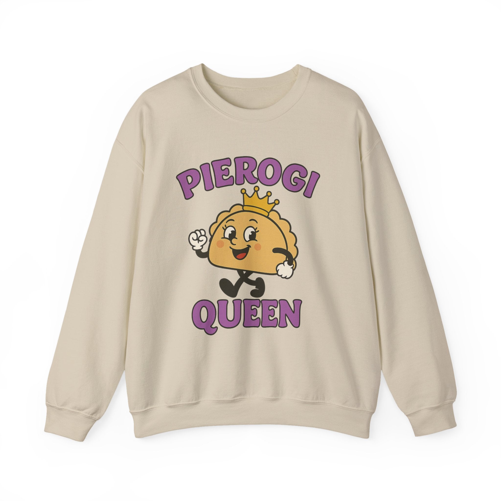 Pierogi Queen Sweatshirt | Cute Cartoon Pierogi, Foodie Shirt