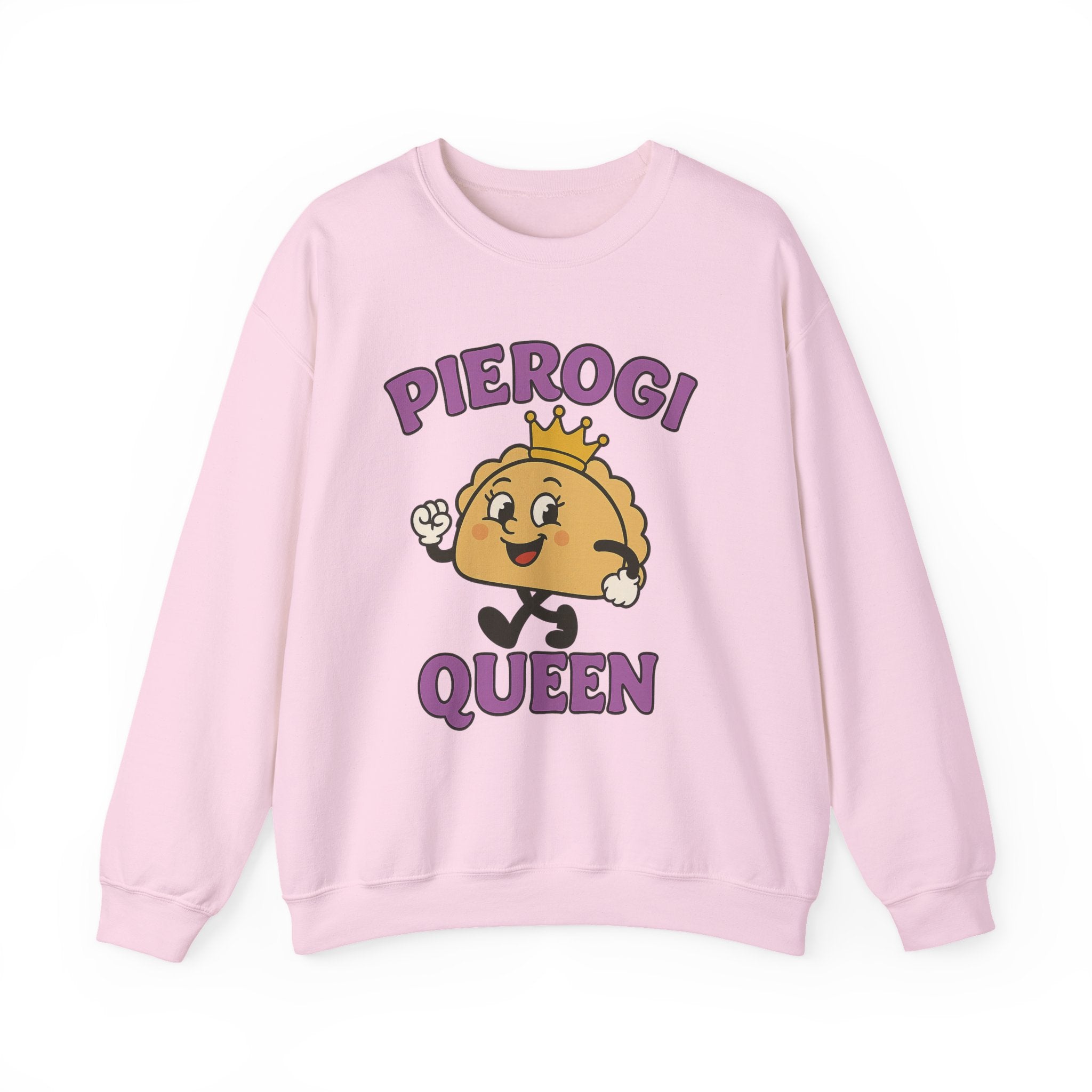 Pierogi Queen Sweatshirt | Cute Cartoon Pierogi, Foodie Shirt