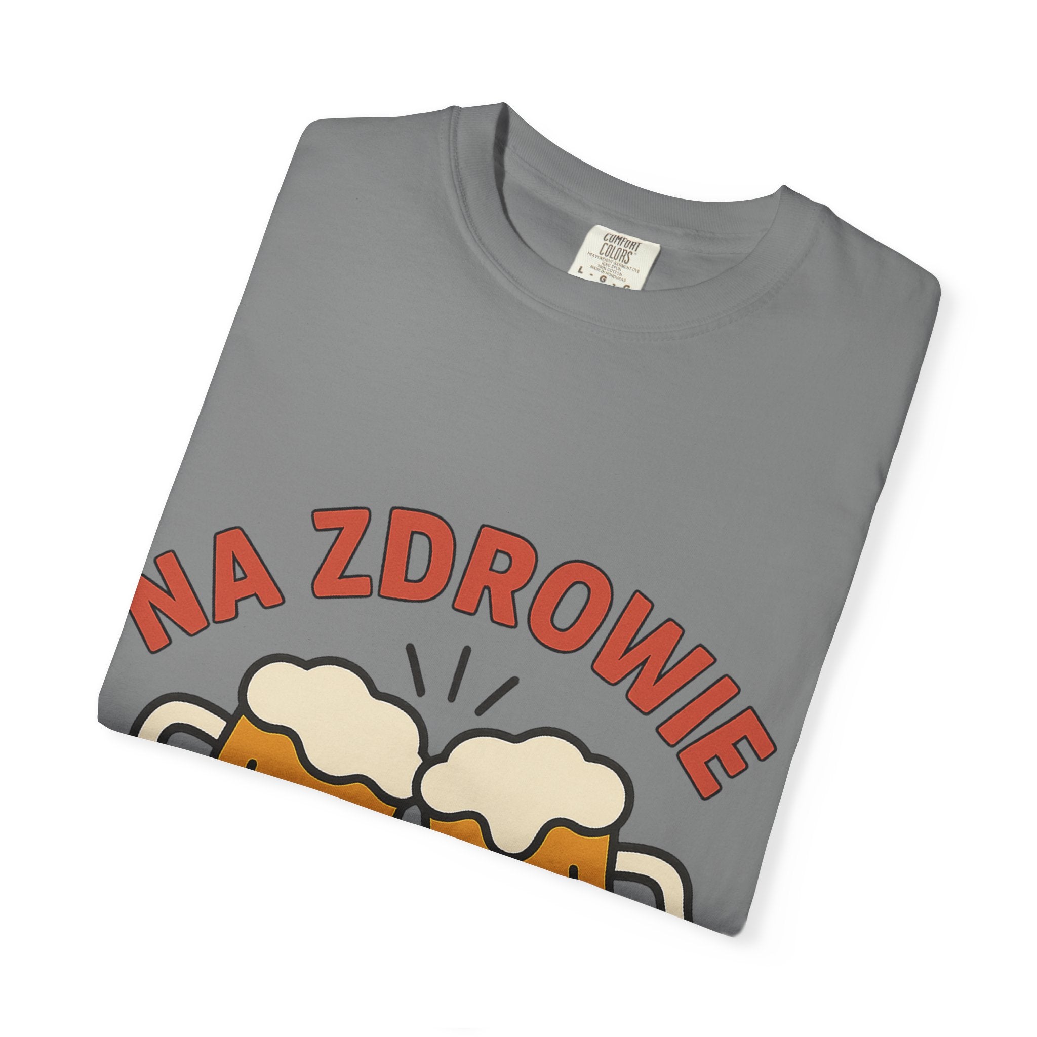 Na Zdrowie Cheers with Clinking Beer Mugs T-Shirt