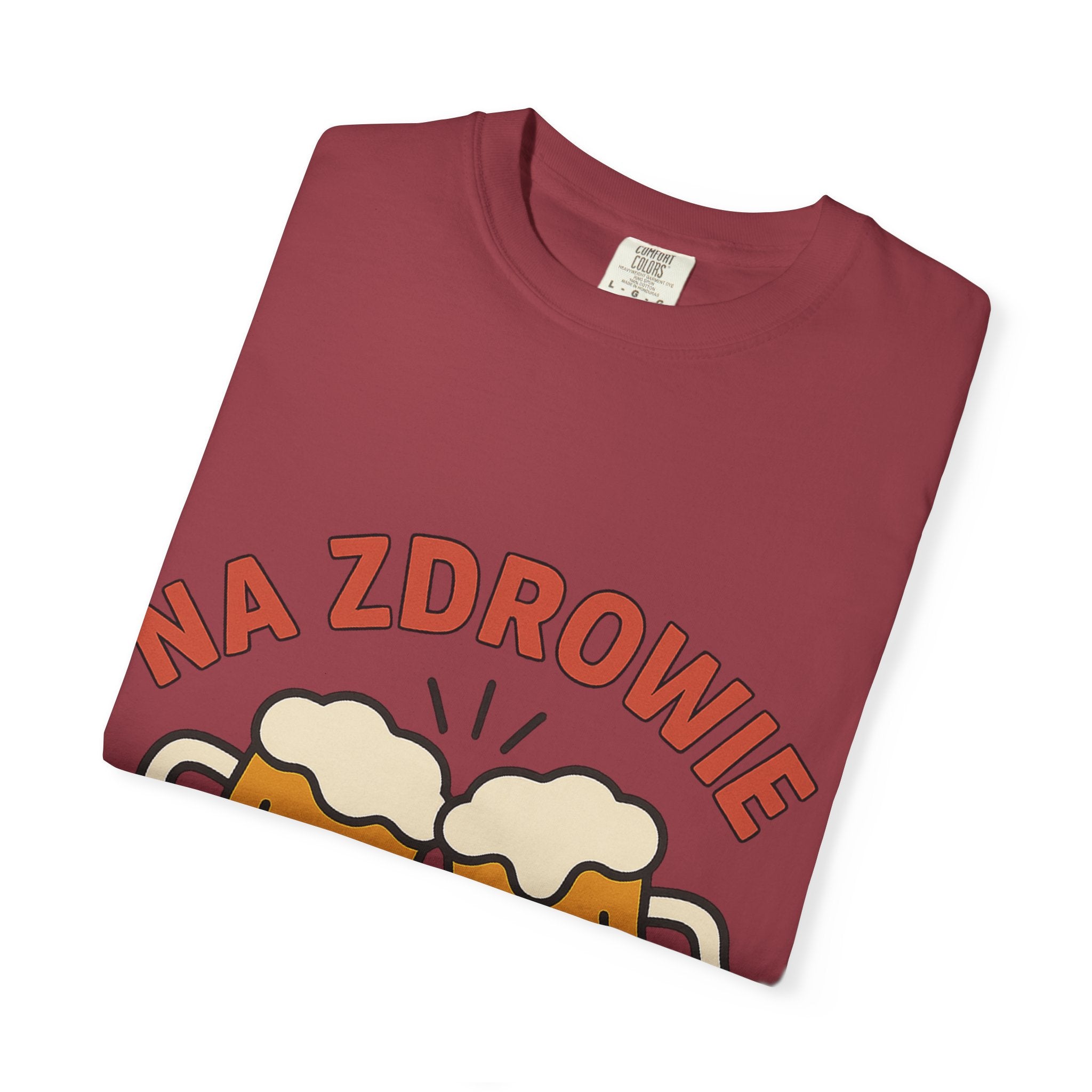 Na Zdrowie Cheers with Clinking Beer Mugs T-Shirt