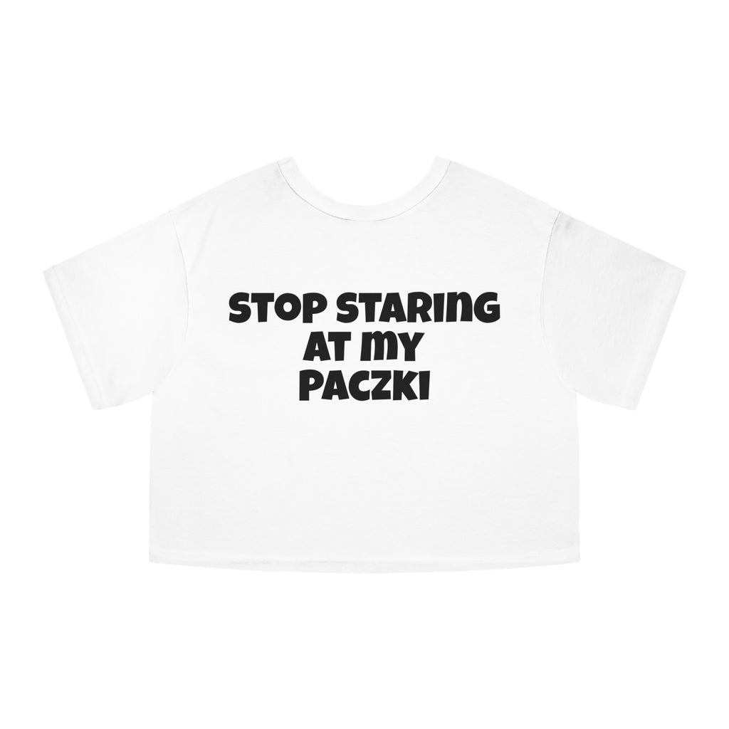 Cropped T-Shirt - Paczki Boobs Funny Crop Top