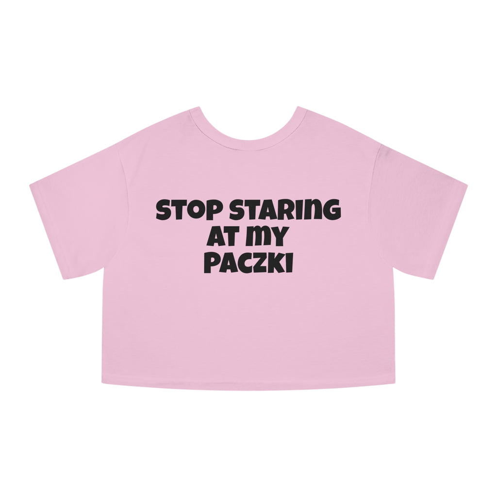 Cropped T-Shirt - Paczki Boobs Funny Crop Top