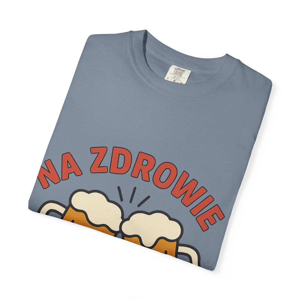 Na Zdrowie Cheers with Clinking Beer Mugs T-Shirt