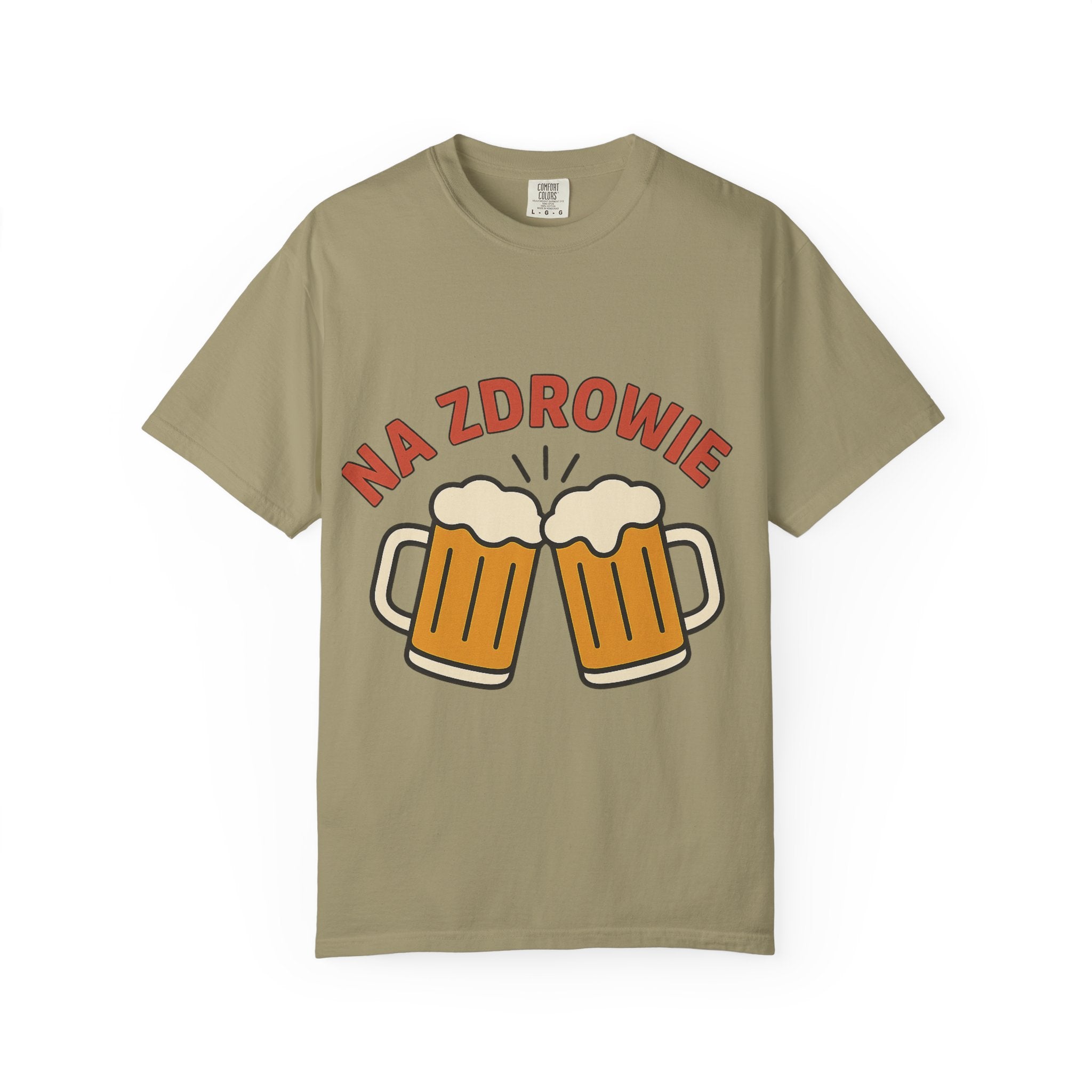 Na Zdrowie Cheers with Clinking Beer Mugs T-Shirt