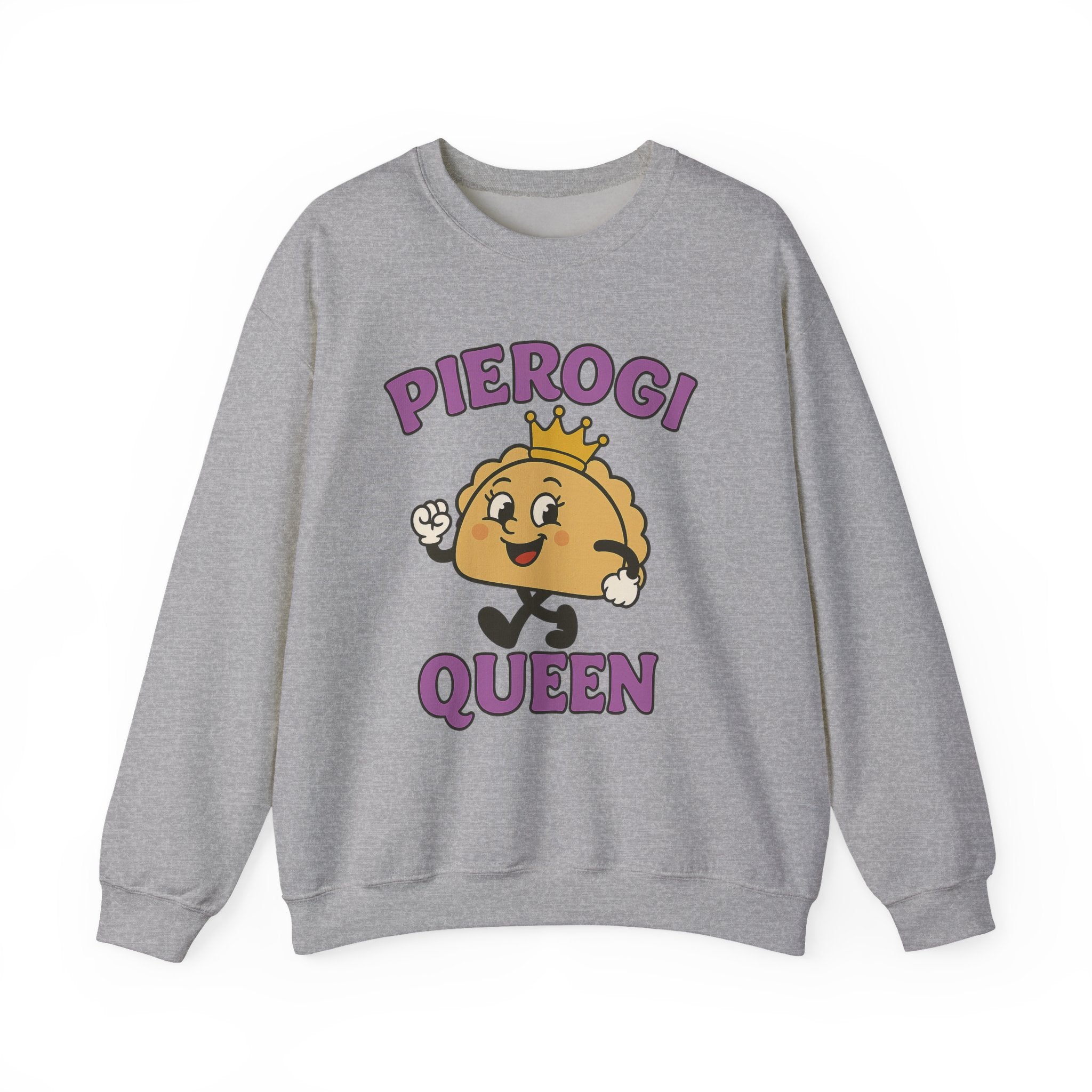 Pierogi Queen Sweatshirt | Cute Cartoon Pierogi, Foodie Shirt