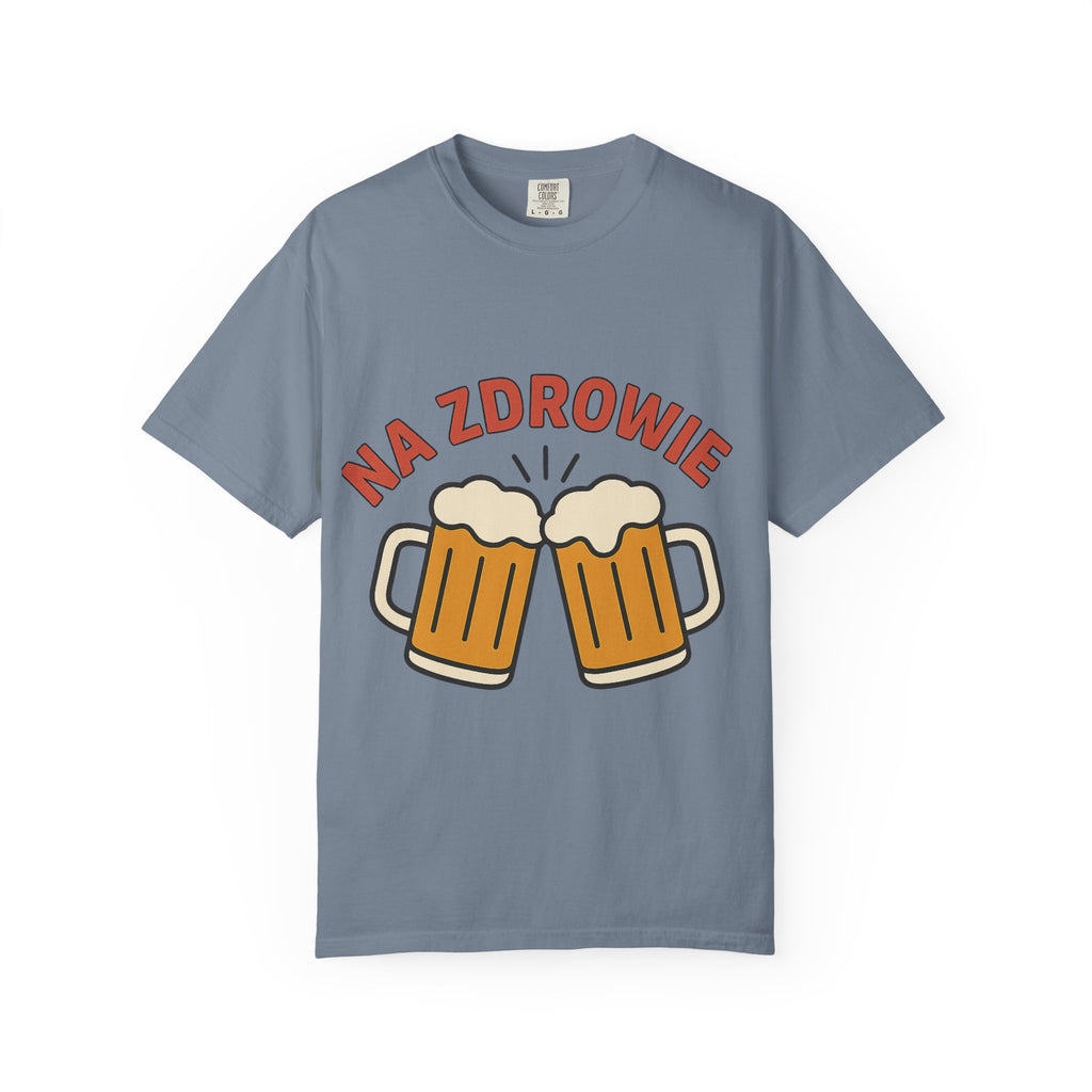 Na Zdrowie Cheers with Clinking Beer Mugs T-Shirt