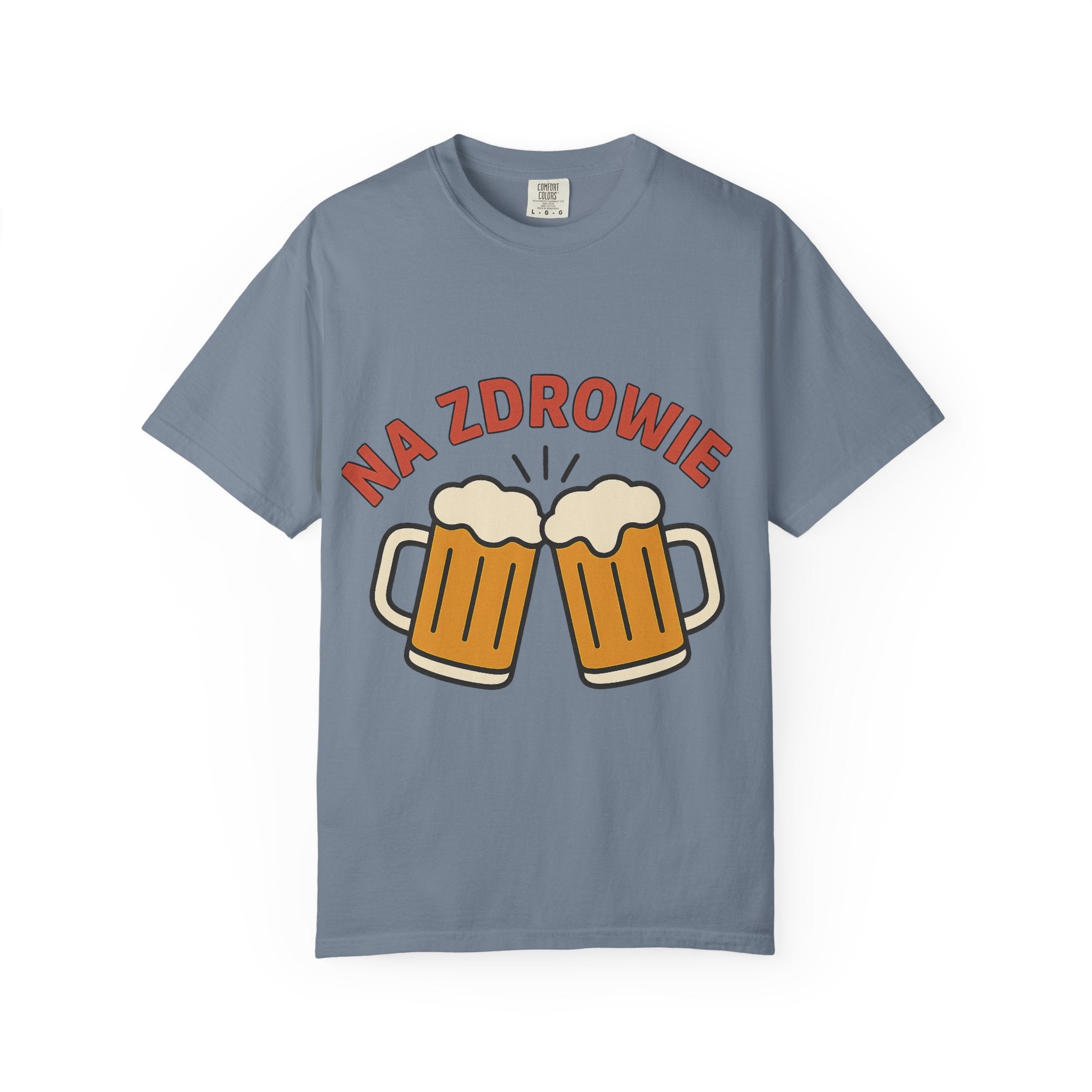 Na Zdrowie Cheers with Clinking Beer Mugs T-Shirt